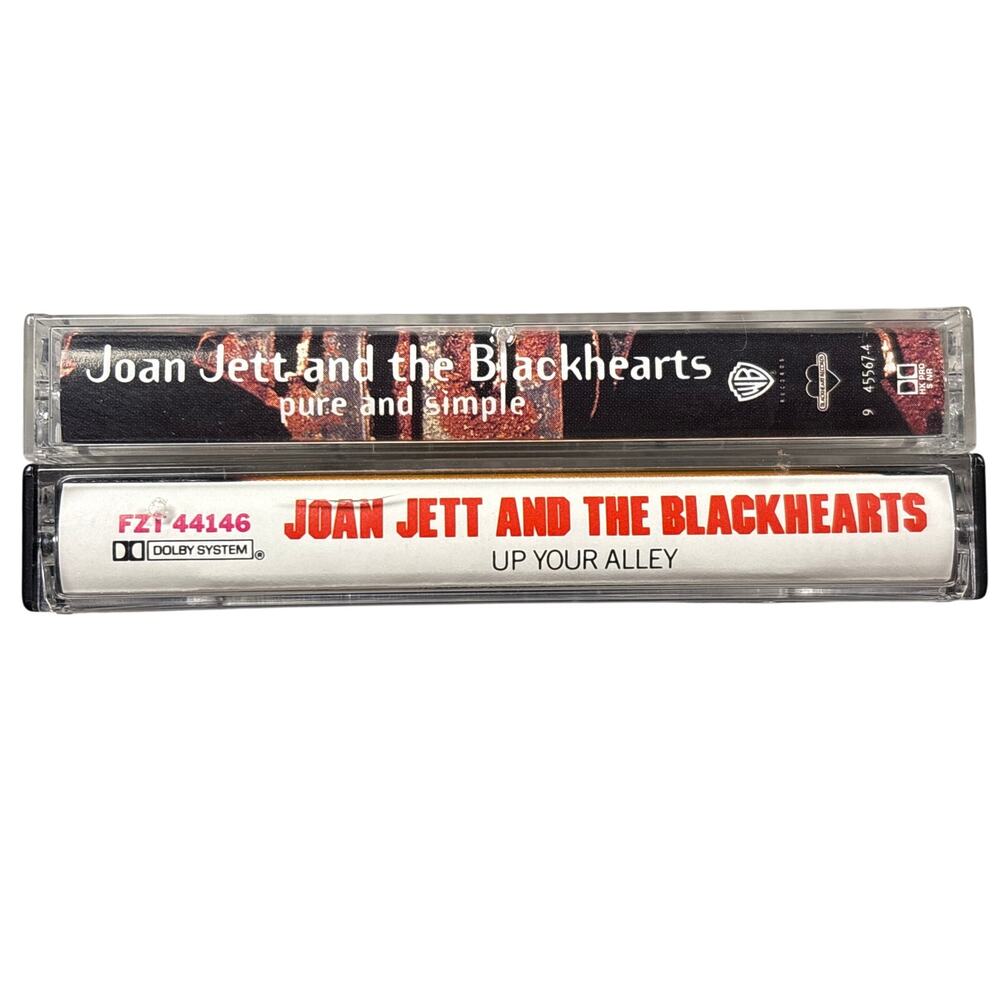 Joan Jett and the Blackhearts cassette Bundle Up your Alley + Pure and Simple - Picture 3 of 5